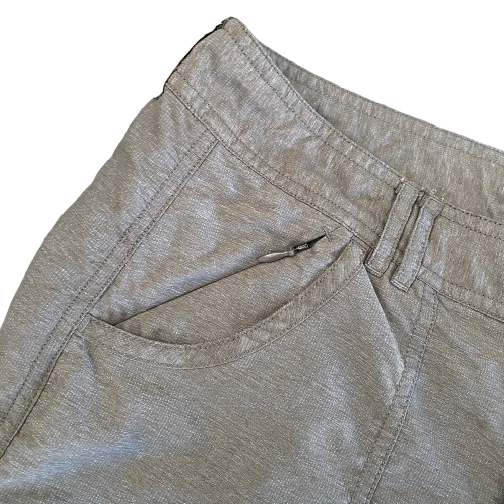 North Face Heather Brown Adjustable Hem Nylon Blend Shorts 4 - Picture 4 of 16